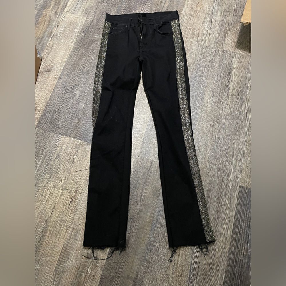 Mother jeans with glitter and beads #5
